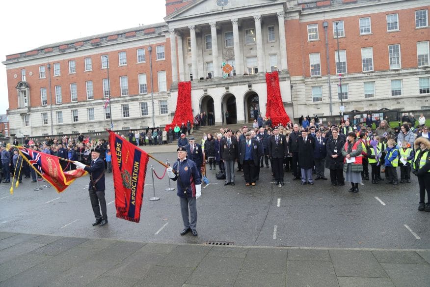 Chesterfield Remembrance Sunday: Service, Parade and War Memorial Ceremony — Chesterfield news photo (Chesterfield Borough Council)
